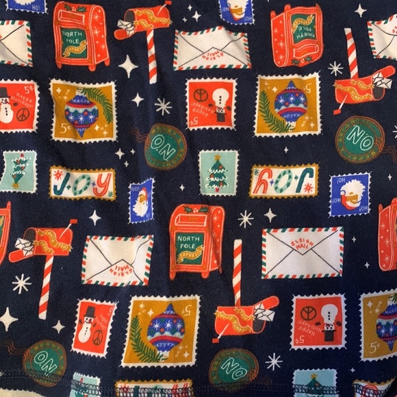 Old navy blue letters to Santa pajama set size XL (12) snug fit Christmas - Picture 2 of 4